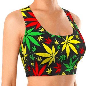 Seamless Comfortable Sports Bras for Women Longline Padded Bra Yoga Crop TankTOP